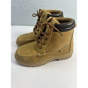 Akademiks Polar 3 Boys Lace-Up Hi-Top Boots Youth Size 1‎ Tan